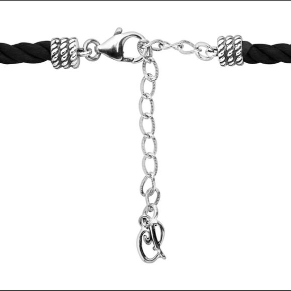 NEW~Carolyn Pollack Genuine Rhodolite Garnet Gemstone Cross Necklace~.925 SS - Picture 7 of 7